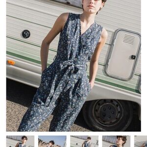 Black and white check Sleeveless Jumpsuit not perfect linen
